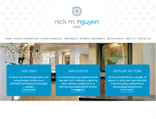 Tablet Screenshot of nicknguyendmd.com